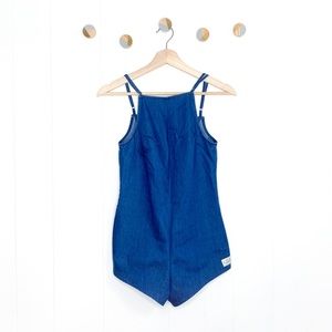 Rhythm Birkin Chambray Denim Romper Retro